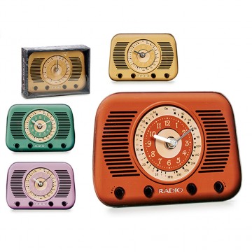 Reloj de Pared Radio Retro Varios Colores