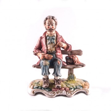 Figura de Porcelana Tipo Capo de Monti