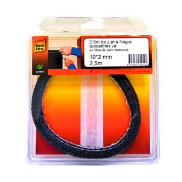 Junta Negra de Fibra de Vidrio para Fogones