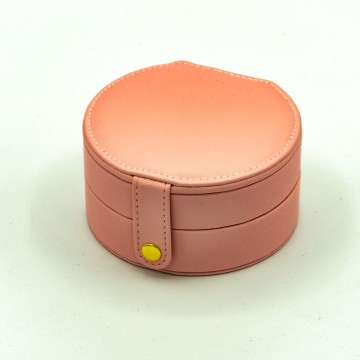 Joyero Polipiel Rosa Compartimentos